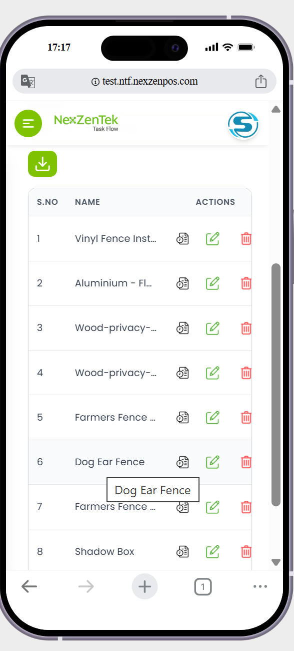in services list page -> what we have showing in macboock show me exactly the same in mobile responsive